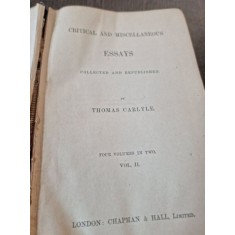 Thomas Carlyle - Critical and Miscellaneous Essays Vol. II