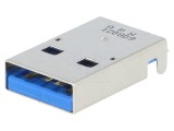 Mufă USB A PCB SMT Orizontală USB 3.0 Aurită
