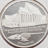 523 Germania 10 mark 2001 Naval Museum Stralsund - A - km 204 argint, Europa