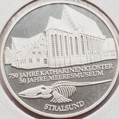 523 Germania 10 mark 2001 Naval Museum Stralsund - A - km 204 argint