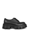 Altercore pantofi DEIDRA VEGAN BLACK PATENT femei, culoarea negru, cu platformă