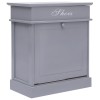 Pantofar Gossi Gri, 50x28x58 cm, Lemn Paulownia, Dulap Hol, Organizator Pantofi