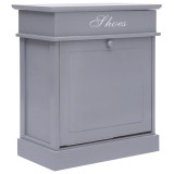 Cumpara ieftin Pantofar, gri, 50 x 28 x 58 cm, lemn de paulownia