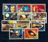 Guinea Ecuatoriala 1975 - Cosmonautica, colaborarea SUA-URSS, serie neuzata