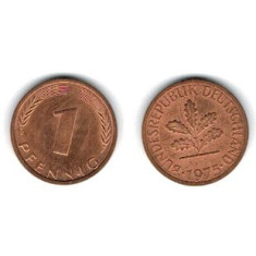 Germania 1975 - 1 pfennig J, aUNC