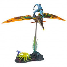Figurina Articulata Avatar The Way of Water Deluxe Large Jake Sully & Skimwing