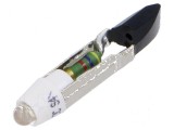 Lampă LED T5,5 albă 28V DC/AC plastic 3mm -20&divide;60&deg;C