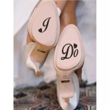 Cumpara ieftin Sticker Mireasa Slogan &quot;I DO&quot; 7x10cm - 19311