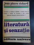 Literatura Si Senzatie - Jean-pierre Richard ,546609