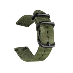 Curea de schimb Edman universala, 24mm, material textil, Verde