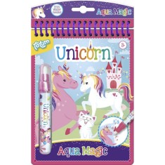 Carte de Colorat Pictează cu Apă Unicorn Totum pentru Copii, Activitate Creativă