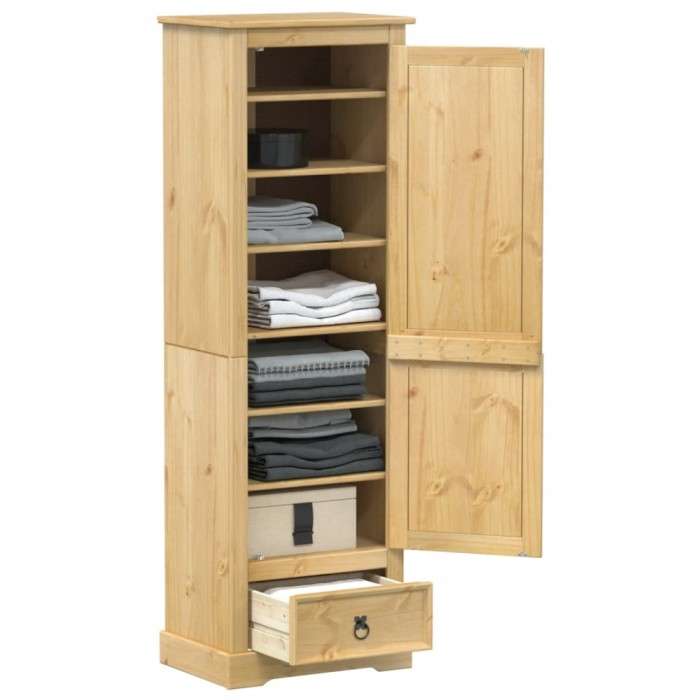 vidaXL Șifonier Corona, 55x38x170 cm, lemn masiv de pin 4002767