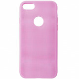 Husa silicon Mesh (retea) roz pentru Apple iPhone 7