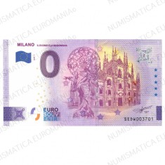 !!! 0 EURO SOUVENIR - ITALIA , MILANO , DOMUL SI MADONNA - 2022.1 - UNC foto