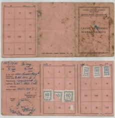 Romania, Carnet membru Uniunea Populara Maghiara din Romania (I), Zalau, 1949