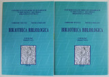 BIBLIOTHECA BIBLIOLOGICA , CATALOG , 2 VOLUME , de GHERGHE BULUTA si MONICA MOCANU , 2008- 2011 , DEDICATIE *