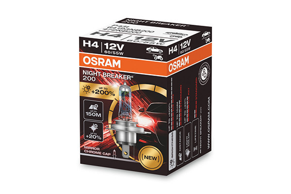 Bec auto far halogen Osram H4 Night Breaker +200% 1buc