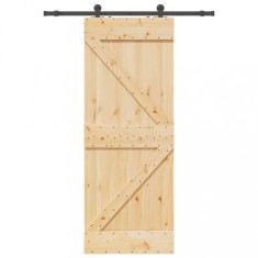 Gossi usa glisanta cu set de feronerie 80x210 cm, lemn masiv de pin
