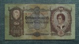 50 Pengo 1932 Ungaria / Petőfi S&aacute;ndor / Seria 048223
