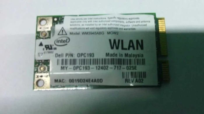 placuta WiFi laptop Dell OPC193