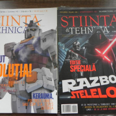 lot 6 reviste STIINTA SI TEHNICA 2015 2016 2017 star wars ozn realitate virtuala