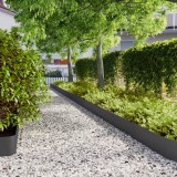 vidaXL Borduri de gazon 30 buc Negru 20x103 cm Oțel laminat la rece 860160
