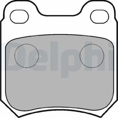 DELPHI LP590 set placute frana,frana disc foto