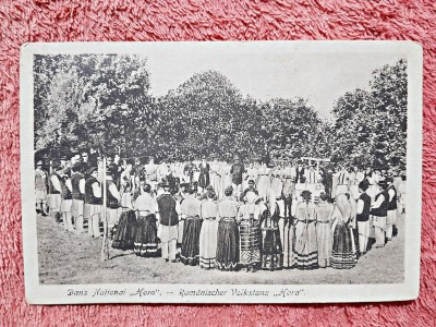 Carte postala Dans National Hora, inceput de secol XX foto