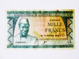 Rara! Republica Guineea 1000 Francs 1960 seria:994494,bancnota din imagini la cel mai mic pret