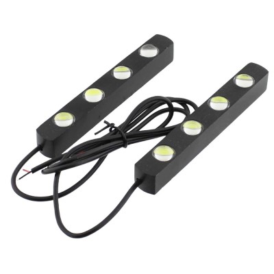 Set 2 bare cu LED, aluminiu, 12V, alb rece, 153906 foto
