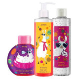 Cumpara ieftin Set Funny Lama (gel dus 250,spumant 250,sapun lichid 250), Avon