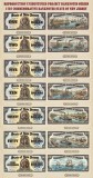 REPRODUCERI lot de 7 pcs comemorative unlisted dollars series 1787 banknotes State of New Jersey
