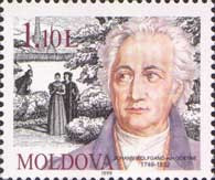 MOLDOVA 1999, Aniversari - Pers. - Goethe, serie neuzată, MNH