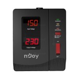 NJoy | AVRL-10001AL-CS01B | Alvis 1000 | Stabilizator de tensiune | 1000 VA | 600W | Tower | Nr iesiri 1 Schuko | Intrare Schuko | Display digital, &quot;A