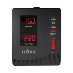 nJoy | AVRL-10001AL-CS01B | Alvis 1000 | Stabilizator de tensiune | 1000 VA | 600W | Tower | Nr iesiri 1 Schuko | Intrare Schuko | Display digital, &amp;quot;A foto