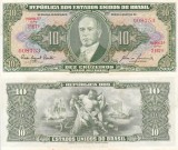 Bancnota Brazilia 10 Cruzeiros ND (1953-60) UNC
