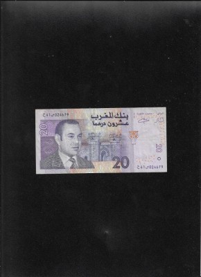 Maroc 20 dirhams 2005 seria024679 foto