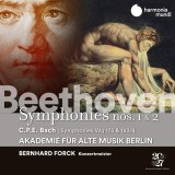 Beethoven: Symphonies Nos. 1 &amp; 2 / C. P. E. Bach: Symphonies Wq 175 &amp; 183/4 | Akademie fur Alte Musik Berlin, Bernhard Forck, Harmonia Mundi