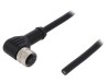 Conector M12 Mamă 5 Pini IP67 Degson PM-M12A-05P-FF-SR8A01-00A/SM12-PRT-A5F2A010V Unghi 90&deg;