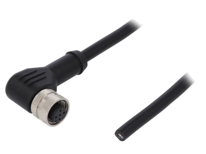 Conector M12 mamă 5 pini IP67