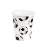 Set 10 pahare petrecere din carton model fotbal 250 ml, Godan