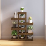 Cumpara ieftin Suport pentru plante, maro miere, 85x25x109,5 cm lemn masiv pin