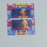 Bloc de 2 timbre &bdquo;Marilyn Monroe&rdquo; emis de Republica Congo &icirc;n anul 2011 CTO