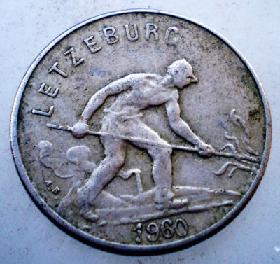 2.134 LUXEMBURG LUXEMBOURG 1 FRANC 1960 foto