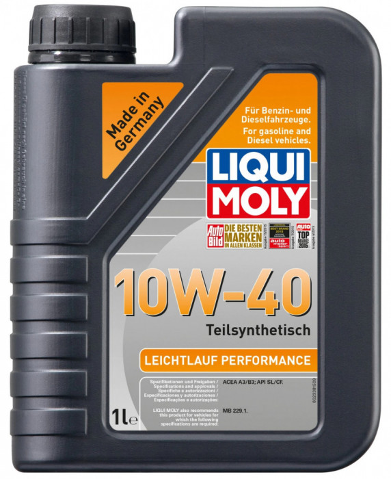 Ulei Motor Liqui Moly Leichtlauf Performance 10W-40 1L 2338