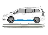 Prag Opel Zafira, 01.2008-12.2011; Opel Zafira, 05.2005-01.2008, Stanga, Aftermarket, Rapid