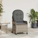 vidaXL Fotoliu recliner Gri 56 x 66 x 95cm poliratan