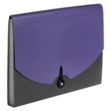 Servietă cu 13 Compartimente, Gri-Mov Mat, 33x24cm, CMCLASS