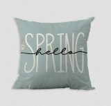 Fata de perna decorativa , zHello Spring, , 45x45 cm, 100% poliester