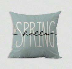 Fata de perna decorativa , zHello Spring, , 45x45 cm, 100% poliester foto
